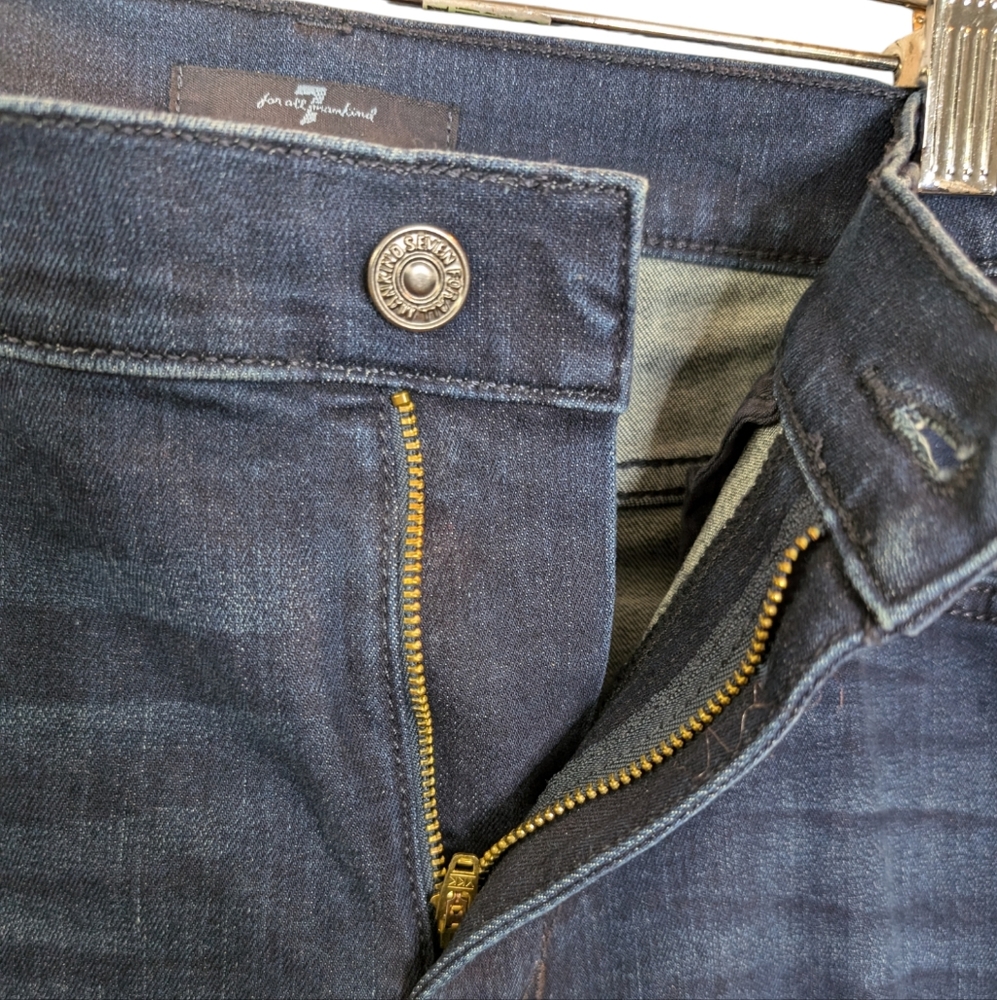 7 For All Mankind Dojo in Blue Black Jeans... Size 32 - Picture 10 of 15
